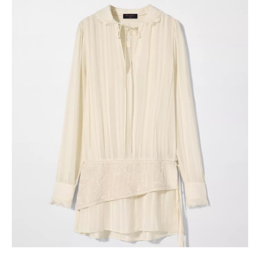 Kate Moss x Zara - Elegant Cream Women's Festival Dress